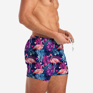 Short de plage de bain anti-rides pour hommes slips de bain personnalisés à séchage rapide sublimés maillots de bain d'été Service OEM solide disponible - Product Image 3