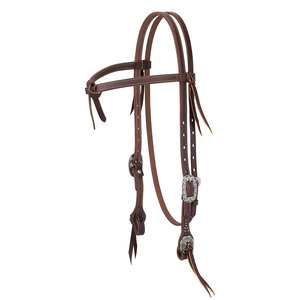 Fancy Acero inoxidable y PU Forma anatómica Suave acolchado Ajustable English Side Pull Horse Brida - Product Image 2