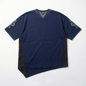 T-shirt pour femme en coton 100% de 240 g/m², poids lourd, personnalisé en gros, avec fente latérale, logo brodé, manches courtes, impression 3D, streetwear ample - Product Image 2