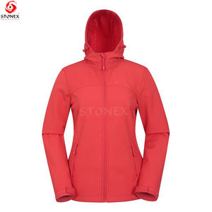 Chaqueta de concha suave de alta calidad para mujer para invierno de secado rápido con forro polar interior tendencia superior cierre de cremallera calentado relleno de algodón - Product Image 2