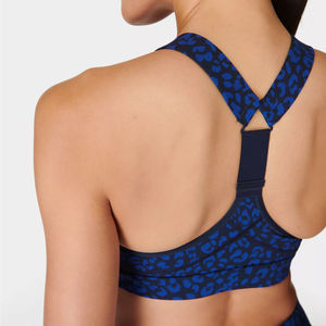 Soutien-gorge de sport de yoga à maintien élevé et confortable personnalisé pour femmes, polyester respirant de haute qualité, conception récente, logo avant, grande taille - Product Image 4