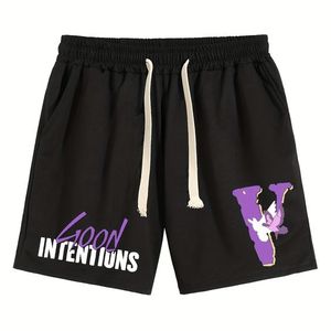 Pantalones Cortos Deportivos para Hombre, Diseño Sólido, Ecológicos, Transpirables, Resistentes al Viento, de Secado Rápido, 95% Algodón, 5% Elastano, con Cordón Ajustable, Pakistán - Product Image 1