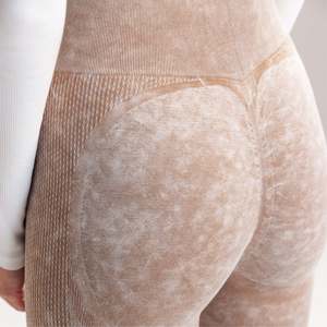 Leggings Optime XXL Caqui Sin Costuras de Spandex/Nylon, Cintura Alta Cruzada, Efecto Push-up, Elásticos en 4 Direcciones, Transpirables, Cintura Elástica - Product Image 5