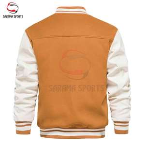 เสื้อแจ็คเก็ตเบสบอลแบบ Varsity สำหรับผู้ชาย คุณภาพสูง รับผลิตแบบ OEM ODM ขายส่ง พร้อมบริการพิมพ์โลโก้และปักลายตามสั่ง สำหรับฤดูหนาว - Product Image 4