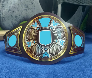 Cinturón frontal de cuero genuino suave de 6mm de peso pesado personalizado para torneos de lucha para Champion Award Gear Legacy Competition Gear - Product Image 1