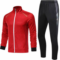 Ensemble de survêtement sportif décontracté pour homme, jogging respirant en polaire, deux pièces, qualité supérieure, polyester/coton, prix bas