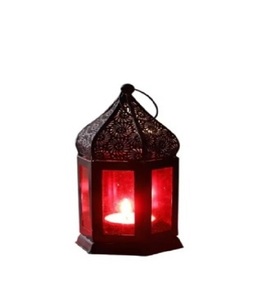 Lanterne décorative en métal à finition antique conçue pour les réceptions de mariage luxueuses, les événements culturels et les réunions de famille - Product Image 1