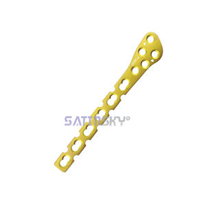 Placas de bloqueo para fibula distal de titanio de 3.5mm, ortopédicas, para placa ósea de 177.0 mm, 11 orificios, alta calidad, manual, veterinaria - Product Image 1