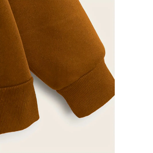 Sweat-shirt à capuche et survêtement unisexe personnalisable avec fermeture éclair écologique imprimé dessin animé western à la mode d'automne - Product Image 5