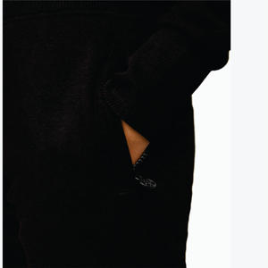 Soft Jersey Fabric Slouch Fit 65% Cotton 35% Polyester Script Slouch Jogger Black Women's Tracksuit Bottoms - Product Image 5