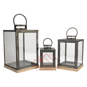 Ensemble de 2 bougeoirs 2026 Dernière arrivée Lanterne à bougie en bois - Product Image 4