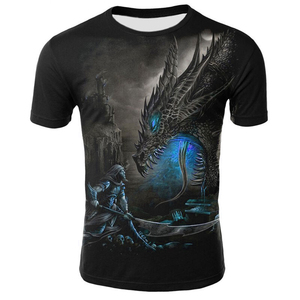T-shirt Homme Séchage Rapide Respirant Anti-Plis Faible MOQ Impression Numérique Manches Courtes Motif Uni Conception Personnalisée Polyester/Coton - Product Image 1