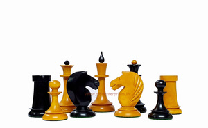 Piezas de ajedrez antiguas rusas soviéticas, juego de ajedrez de lujo hecho a mano con piezas de juego de mesa de diseño moderno para niños - Product Image 3