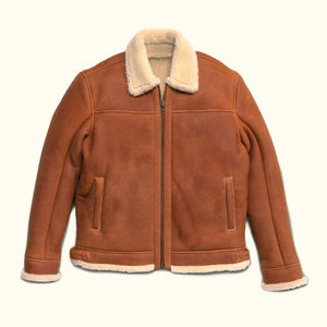 Veste en peau de mouton pour homme, confort élevé, toucher doux, fourrure intérieure, couche extérieure résistante, service OEM ODM, approvisionnement mondial en gros - Product Image 5