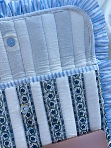 Bolsa de viaje acolchada de algodón con logotipo personalizado al por mayor para tablet y portátil, funda protectora, bolsa para libros, bolsa acolchada de algodón con bolsillos - Product Image 6