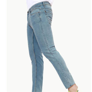 กางเกงยีนส์ผู้ชายสำหรับผู้ใหญ่กางเกงยีนส์ลำลองสีพื้น - Product Image 2