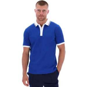 Chemises pour hommes personnalisées imprimées, en Spandex/Polyester, anti-plis, avec poche, manches courtes, logo brodé - Product Image 1