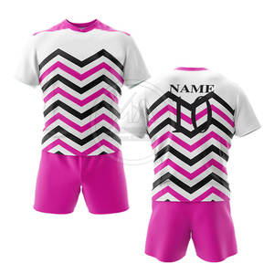 Diseñe su propio logotipo Transpirable Media manga Conjuntos de uniformes de rugby Ropa deportiva al aire libre para unisex - Product Image 3