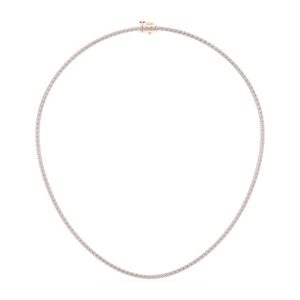 Collar DE TENIS clásico de diamantes de corte redondo de moissanita de 7,00 quilates de 17 pulgadas hecho en oro macizo de 10K,14K,18K - Product Image 1