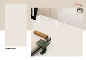 CARREAUX EN PORCELAINE ÉGLAISÉE DE CONCEPTION GRANITIQUE 600X1200 GIALLO BIANCO - Product Image 2