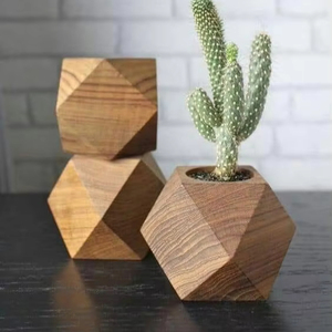 ARTESANÍA maceta de madera Wishing Well maceta decoración de jardín de patio trasero macetas de madera creativas macetas de flores de corteza jardín - Product Image 1