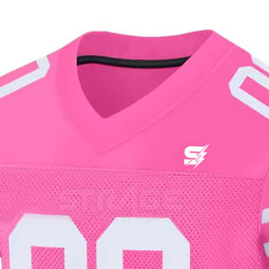 Nouveau design 2026 – Maillot de football américain professionnel respirant à manches courtes, anti-humidité, séchage rapide – Prix de gros - Product Image 6