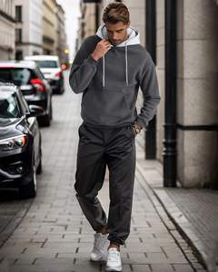 2025 hombres Casual moda Joker sublimación pulóver Sudadera con capucha mejor calidad divertido de gran tamaño transpirable diseño sólido patrón OEM - Product Image 6