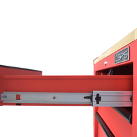 Gabinete para Herramientas de 61 cm con 4 Cajones, Rojo Mate, Acero Resistente con Recubrimiento en Polvo, con Ruedas, para Mecánicos y Garajes, Compatible con OEM/ODM, Carga de 450 kg
