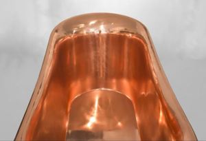 Nouvelle arrivée Baignoire villa de luxe 1.5m Baignoire moderne sur pattes en cuivre pur avec finitions patinées martelées Vente chaude pour hôtels - Product Image 6