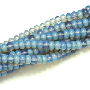 Perles de quartz clair de forme ronde lisse, de couleur noir ardoise, 7-8 mm, perles de pierres précieuses lisses de qualité AAA - Product Image 6