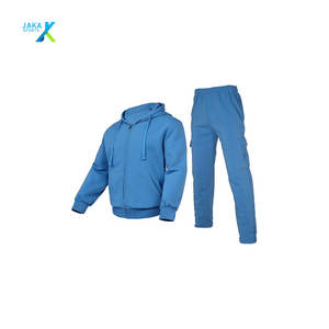 Survêtement athlétique pour hommes 2 pièces survêtement pull à capuche et pantalon de jogging tenue de sport décontractée avec poches - Product Image 1