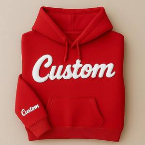 Premium Manufacturer Custom Apparel Men's Oversized <b>Hoodie</b> Sweatshirt Heavyweight 3D Puff Print Men's <b>Hoodie</b> - Product Image 3