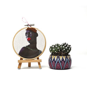 Arte de bordado moderno - Tema de moda, aro de 10 cm - Product Image 6