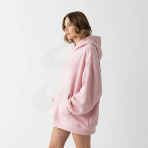 Sudadera con Capucha Extra Grande para Mujer, Corte Holgado, Tejido Grueso, Logotipo Personalizado, Fabricación OEM, Venta al Por Mayor para Marcas - Product Image 4