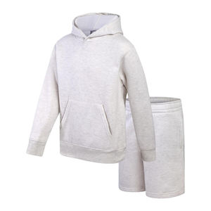 Conjunto de Dos Piezas de Verano para Hombre, Sudadera con Capucha y Pantalones Cortos, Cómodo, Transpirable, Estilo Casual Urbano, 100% Algodón - Product Image 4
