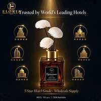 Diffuseur de parfum en verre de luxe Eloria, qualité hôtel 5 étoiles, avec bâtonnets en rotin naturel, sans alcool, aromathérapie pour chambre à coucher