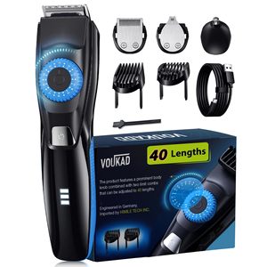 Tondeuse à barbe électrique étanche USB pour hommes, lame en céramique multi-séries, tondeuse pour la barbe, le visage, les oreilles, les poils du corps - Product Image 2