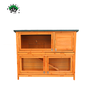 Fournitures pour animaux de compagnie en gros d'usine Cages d'élevage de lapins en bois pour l'extérieur - Product Image 2