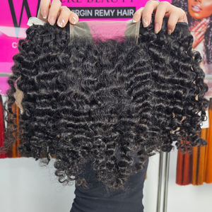 Nouveau produit Paquets de cheveux vietnamiens bruts Style chaud Perruques à fermeture en dentelle pour cheveux bouclés birmans Vendeurs de cheveux vietnamiens - Product Image 1