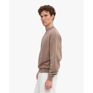 Sweat-shirt en tricot à col rond pour homme, coupe ample, couleur unie, pull décontracté, vêtement d'automne - Product Image 2
