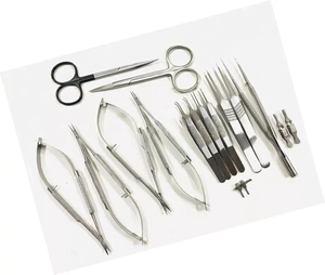 Juego de Instrumentos Quirúrgicos Microquirúrgicos Premium de 17 Piezas para Procedimientos Reconstructivos, Herramientas Quirúrgicas de Precisión - Product Image 2