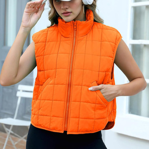 Gilet de Canard d'Hiver pour Femme de Grande Taille, Gilet Léger, Chaud, Sans Manches, Décoration Vintage, Coton, Vente en Gros - Product Image 2