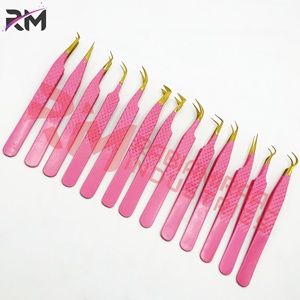 Pinces à cils en acier inoxydable de haute qualité RMI Wholesale, spécifications, style, pinces à extensions de cils artificiels, pointe pointue - Product Image 2