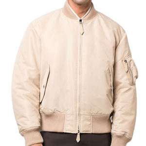 Chaqueta bomber personalizada para hombre, chaqueta de béisbol de poliéster 100%, con puños elásticos y cintura - Product Image 2