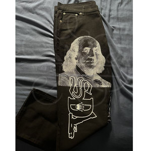 ALOCS COUGH SYRUP Cough Syrup Jeans Pantalones de chándal Jeans de hombre Hip-hop Jeans Pantalones de mezclilla estampados - Product Image 2