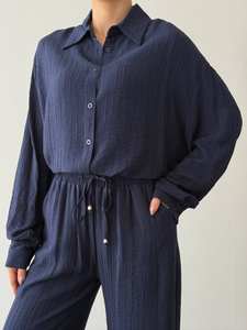 Ensemble chemisier et pantalon pour femmes |   Ensemble élégant deux pièces pour femme, pour les occasions décontractées et le bureau |   Vente en gros |   Fabriqué en Turquie - Product Image 3