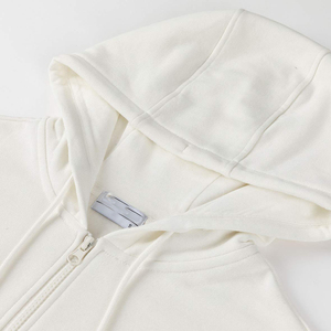 Sudaderas de algodón grueso para hombre al por mayor, estilo urbano, con logo personalizado bordado, hombros caídos, corte regular, para invierno - Product Image 4