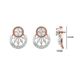 Radiant predisge ห้องปฏิบัติการ-Grown เพชร CNC ตัดต่างหูมีสไตล์จริยธรรมเครื่องประดับตัวเลือกใน10K 14K 18K ทอง - Product Image 2