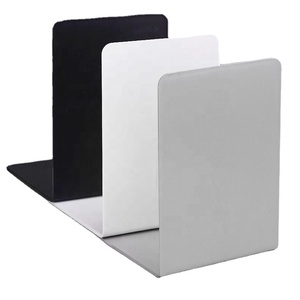 Organizzazione casa ufficio reggilibri 1 paio di fermalibri scaffali in metallo con estremità di libri pesanti porta-scaffali per libri - Product Image 1
