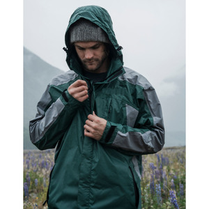 Veste de pluie de style rue imperméable pour l'hiver avec logo personnalisé de haute qualité brodé de coutures légères pour hommes - Product Image 2